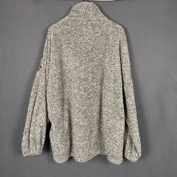 Sunshine & Rodeo Fleece Womens Gray Southwestern Aztec Print Pullover - Picture 6 of 11